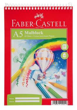 Faber Castell Malblock Mit Kopfspirale Blatt Je Zeichenblock Din