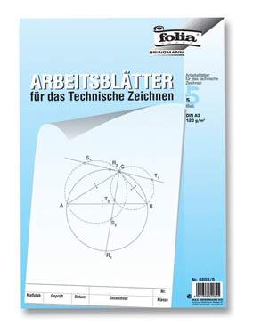 Folia Arbeitsbl Tter F R Technisches Zeichnen A Blatt Duo Shop De