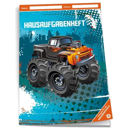 Tr Tsch Hausaufgabenheft Grundschule Monstertruck A Duo Shop De