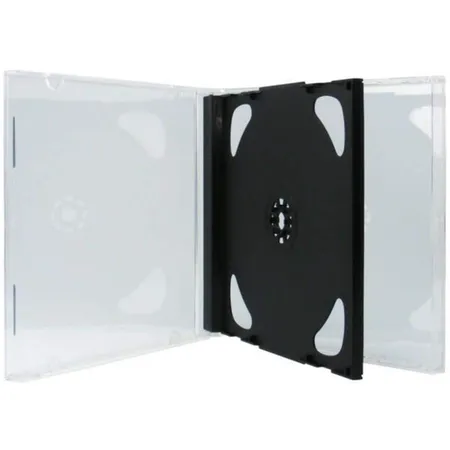 XLayer DVD CD Hüllen 2fach 2er doppel Jewelcase black 100 Stück duo