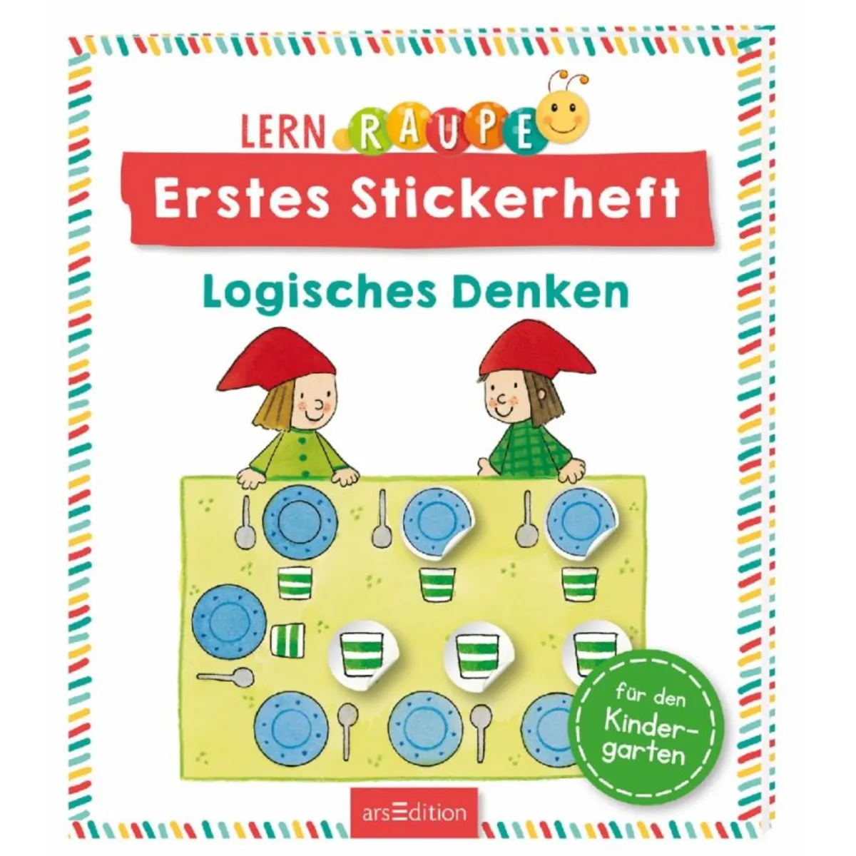 Ars Edition Lernraupe – Erstes Stickerheft – Logisches Denken