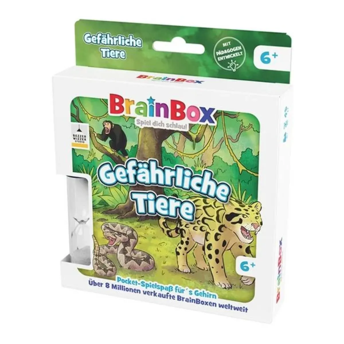 Carletto Deutschland Gmbh Brain Box G1-54902 Brainbox Pocket - Gefährliche Tiere (D)