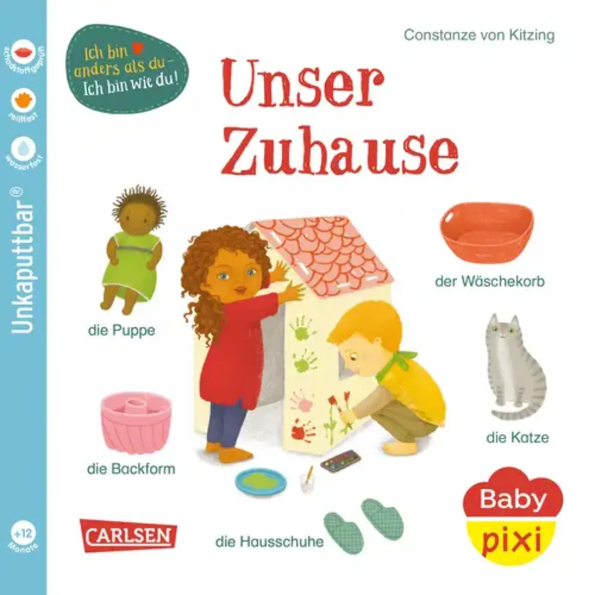 Baby Pixi (unkaputtbar) 144: Unser Zuhause: Unzerstörbares Baby-Buch ab 12 Monaten mit ersten Wörtern aus dem Alltag - auch als Badebuch geeignet (144) - Bild 3