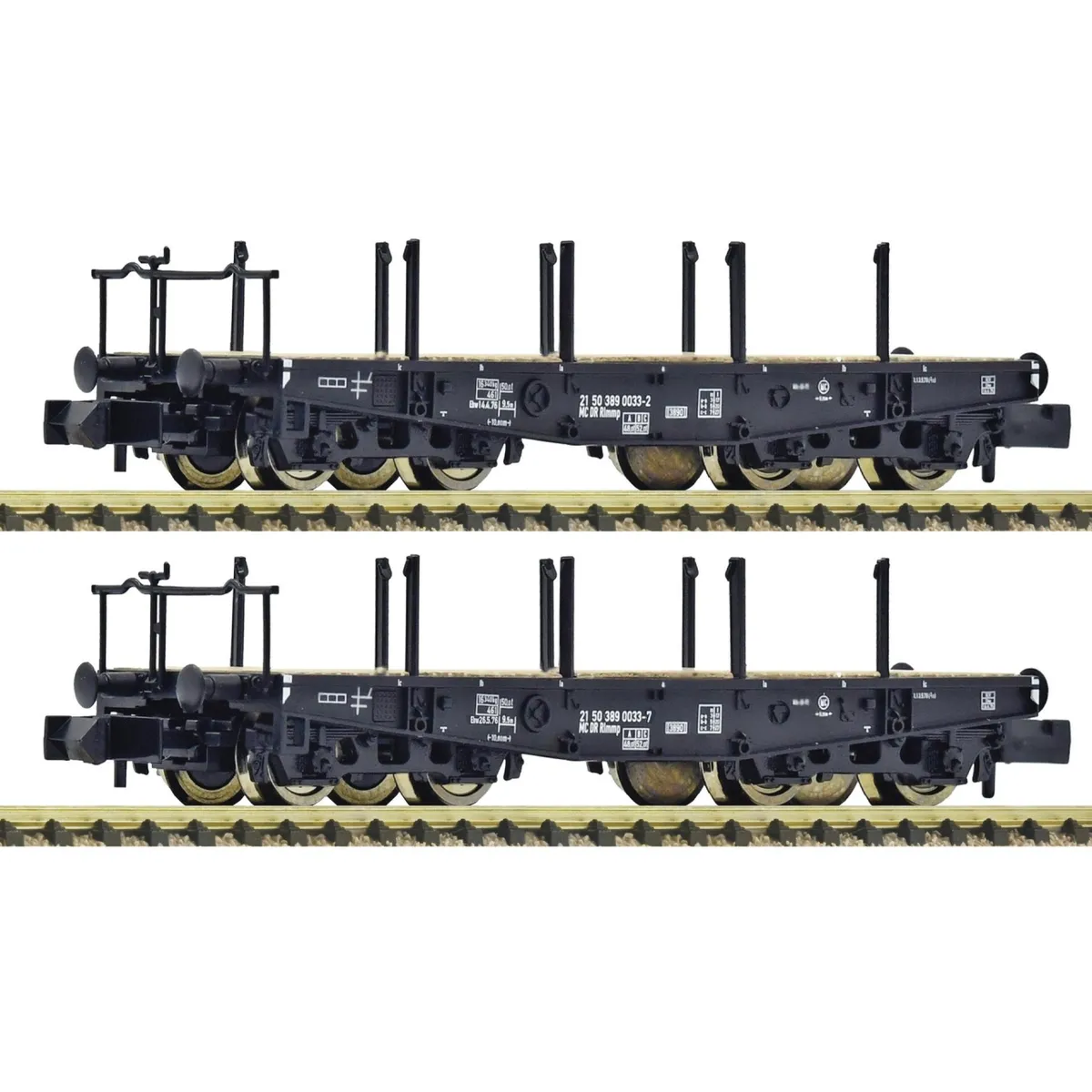 Fleischmann 6660147 N 2-Tlg. Set: Schwerlastwagen Rlmmp, Dr, Ep. Iv