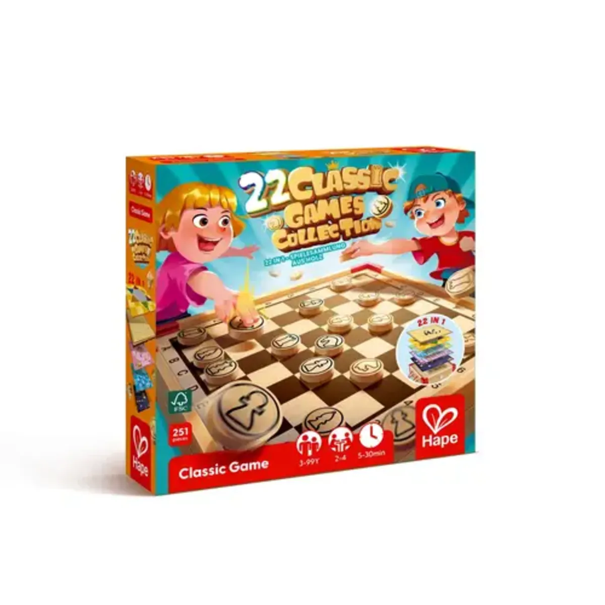 Hape 22-In-1 Spielesammlung Aus Holz