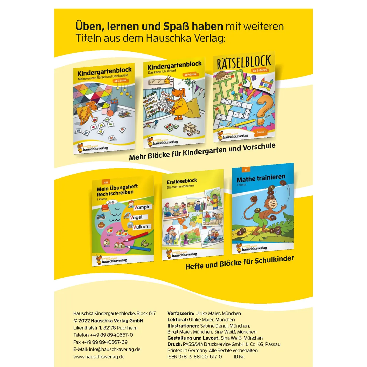 Hauschka Verlag Kindergartenblock - Das Kann Ich Schon!