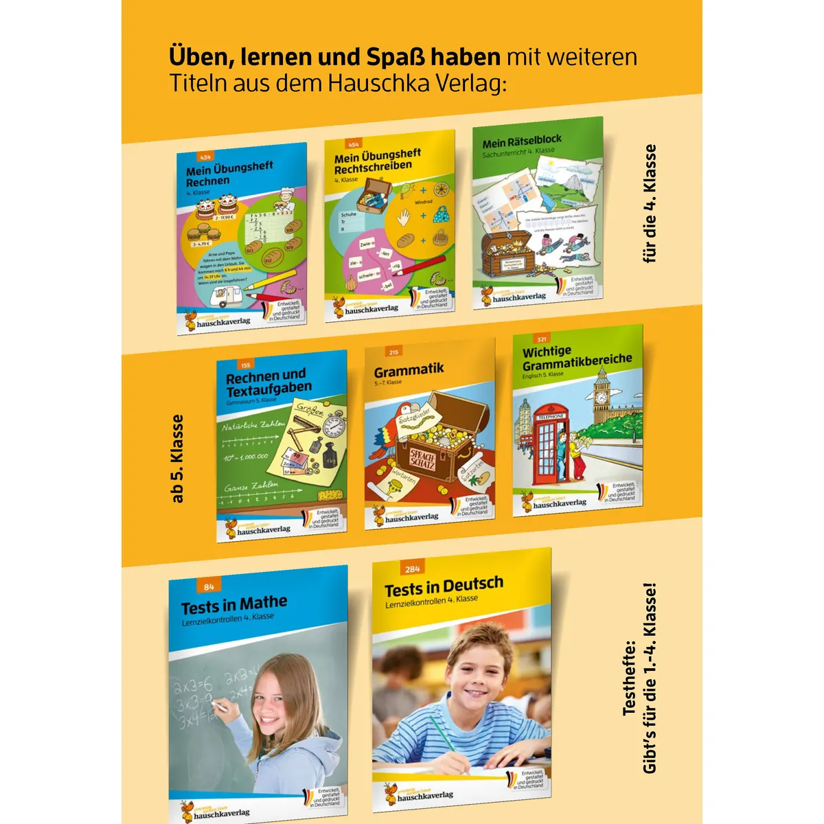 Hauschka Verlag Mein Übungsheft Grammatik 4. Klasse
