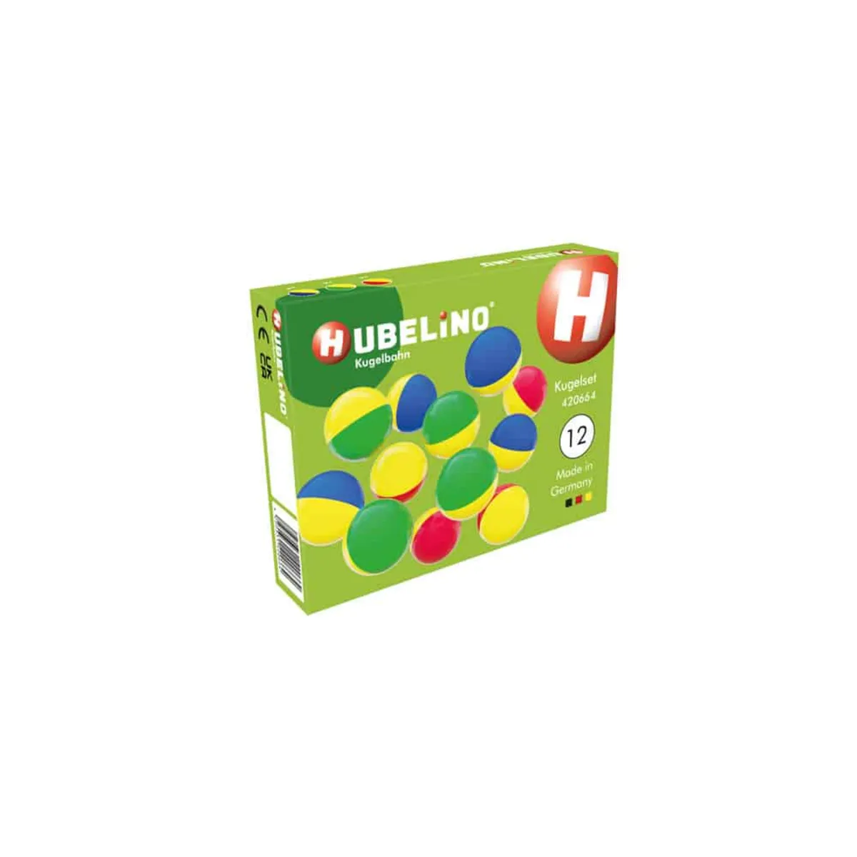 Hubelino Gmbh Rot/Gelb/Blau Hubelino 420664 12-Teiliges Kugelset Zweifarbig - Bunt