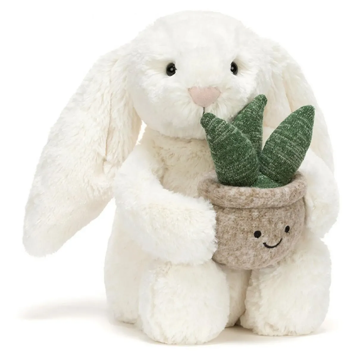 Jellycat Cream Bunny With Plant 31cm - Bild 3