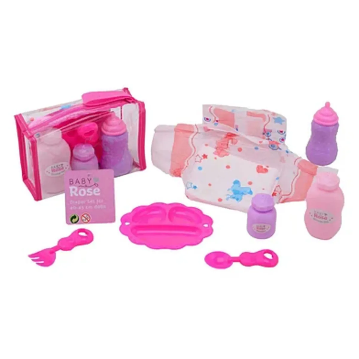 Johntoy Up International B.v. Rosa Johntoy Baby Rose Pflegeset In Der Tasche