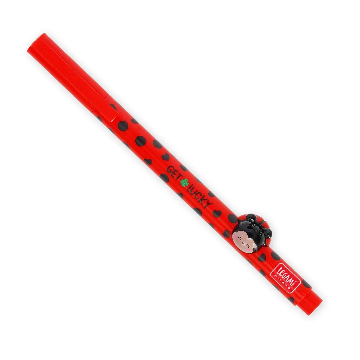 Legami Gel Stift Ladybug Lovely Friends Nachfüllbarer Gel Pen mit Deko-Tierchen - Bild 4