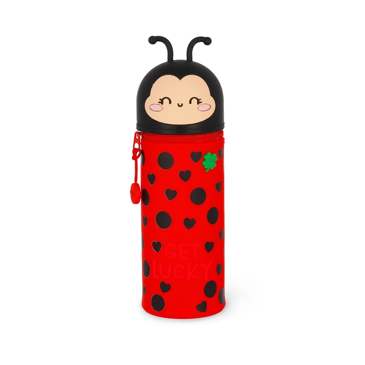 Legami Ka0024 2-In-1-Federmäppchen Aus Silikon Ladybug „Get Lucky“ - Kawaii