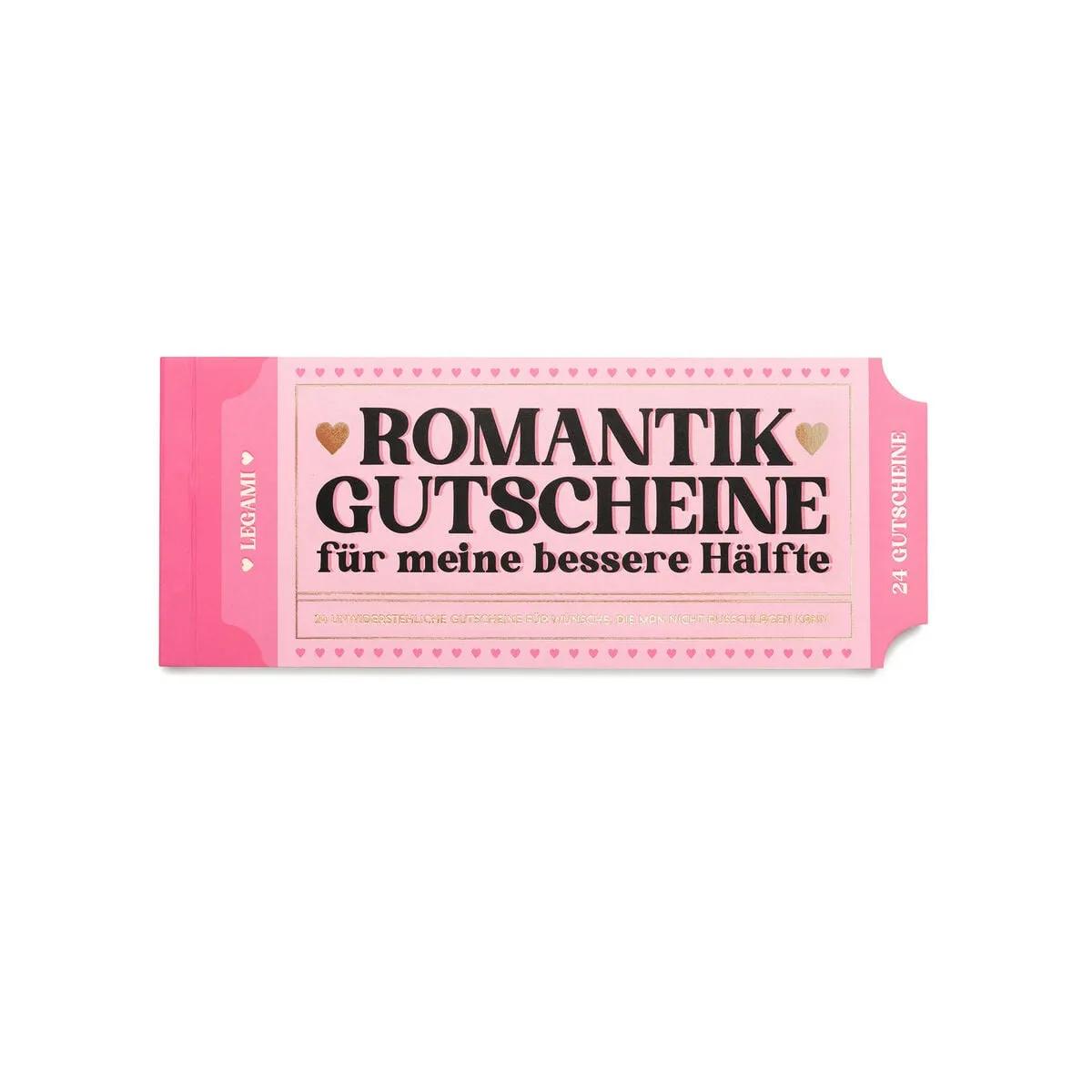 Legami Rosa Lc0005 Block Mit 24 Romantischen Gutscheinen - Deutsch - Gift Vouchers