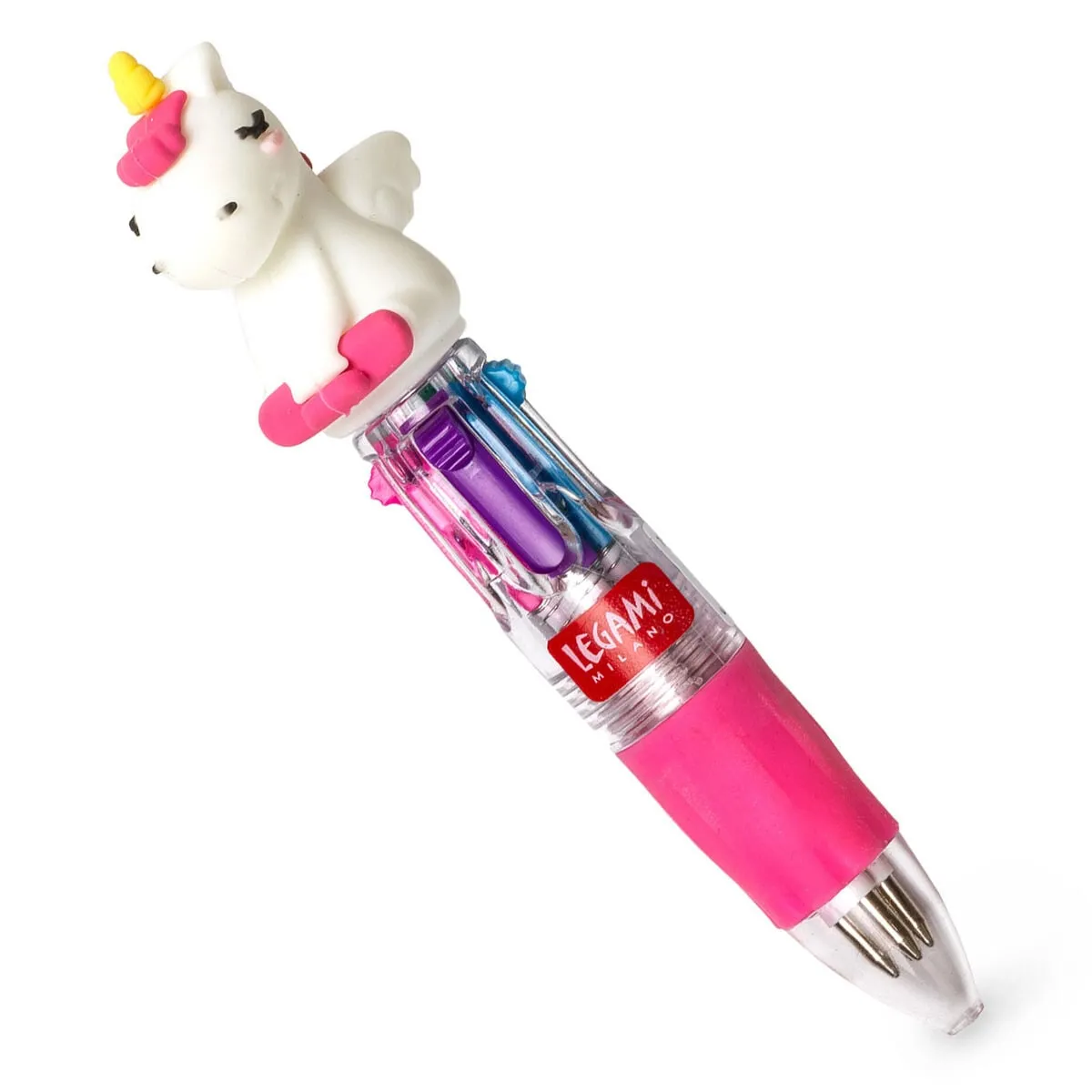 Legami Mini-4-Farb-Kugelschreiber - Mini Magic Rainbow - Einhorn - Bild 3