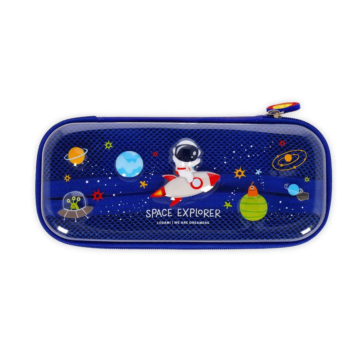 Legami Blau Pcr0002 Transparentes Hartschalen-Federmäppchen Space - Wonderwow