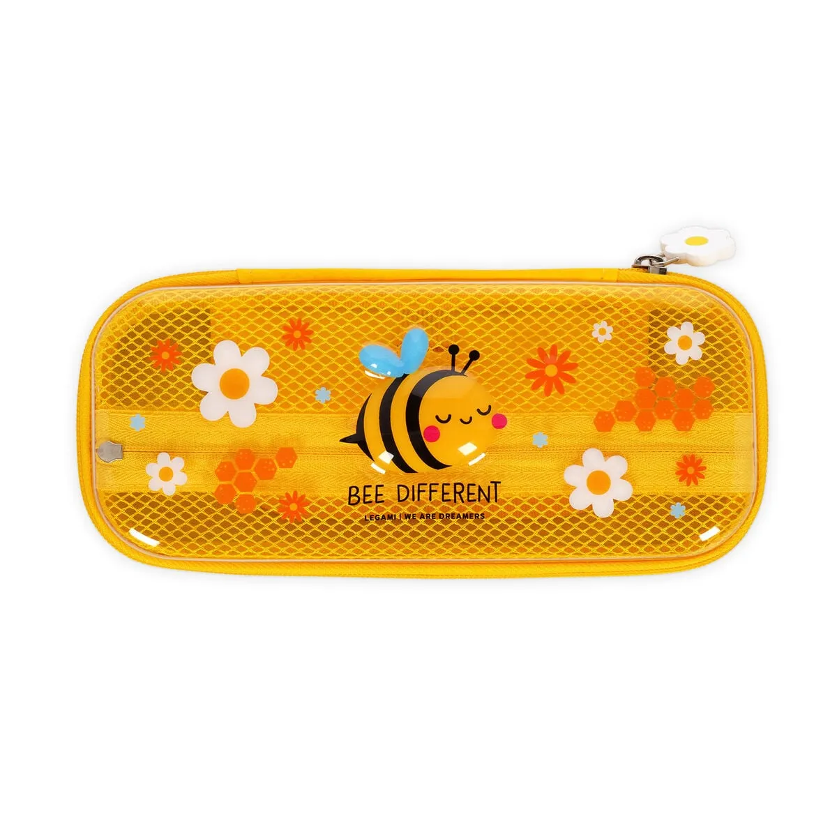 Legami Gelb Pcr0006 Transparentes Hartschalen-Federmäppchen Bee - Wonderwow