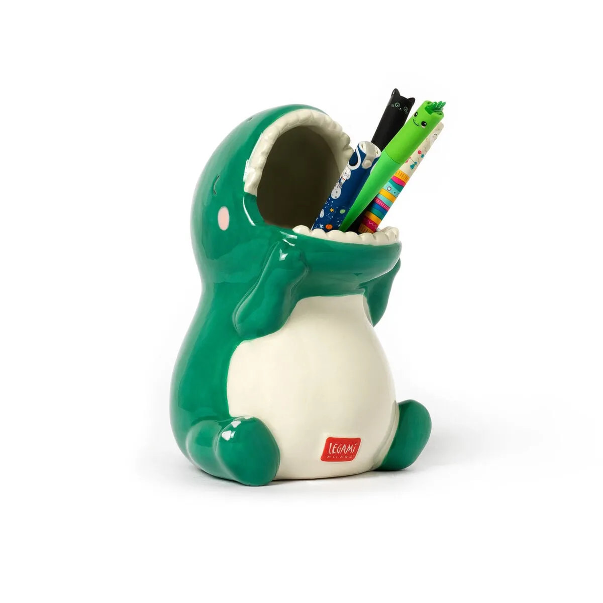 Legami Phs0005 Keramik-Stiftehalter Dino - Desk Friends