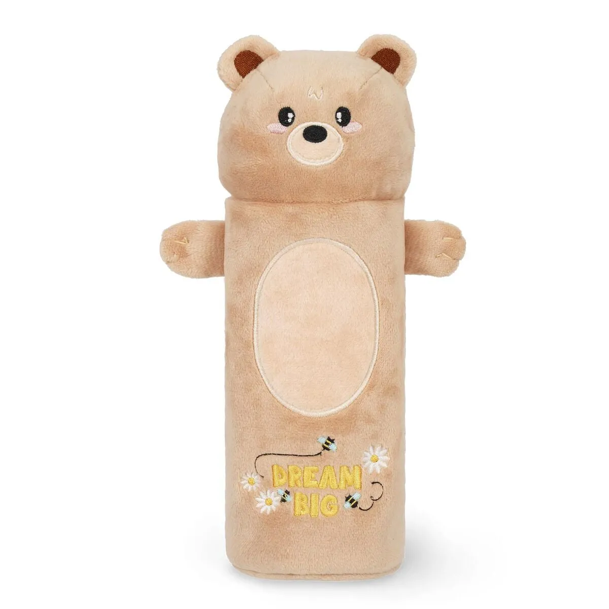Legami Braun Ppc0002 Flauschiges Federmäppchen Teddy Bear „Dream Big“ - Super Soft!