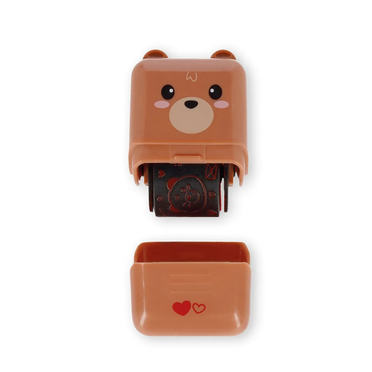 Legami Braun Ros0001 Deko-Rollstempel - Teddy Bear - Deco Roller Stamp