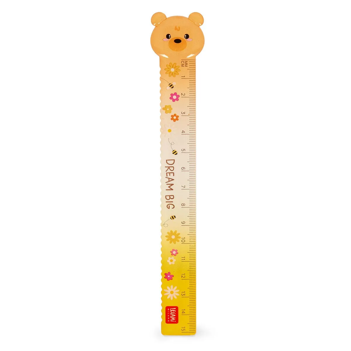 Legami Mehrfarbig Lineal, Lineal - Teddy Bear, Schullineal, Zeichenlineal, Kunststoff, 15 Cm, Rucat0003 (15 Cm, Kunststoff) - Image 4