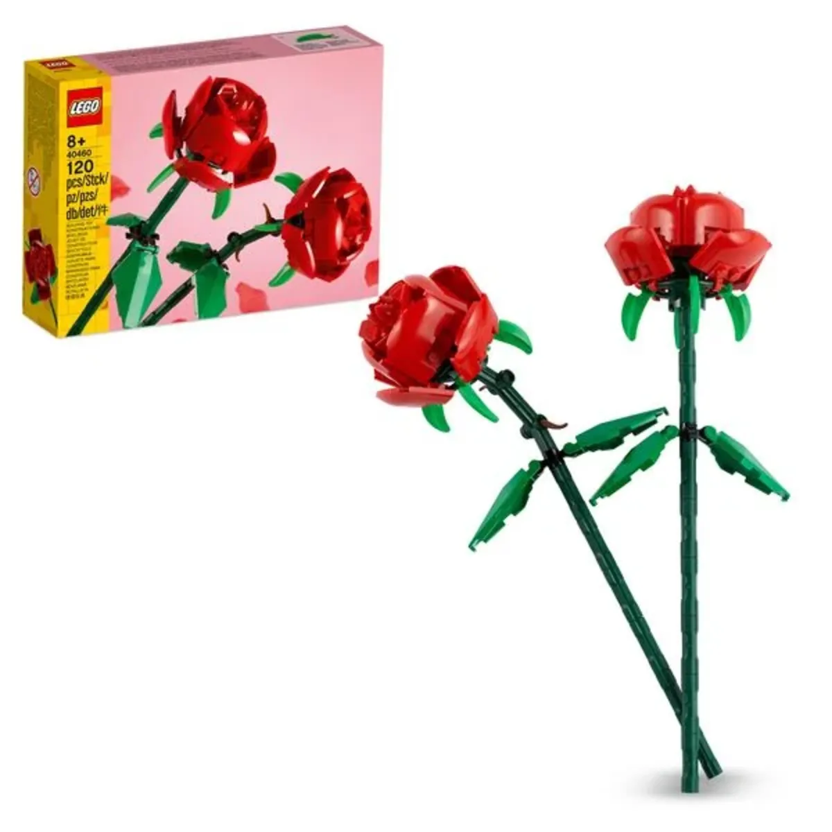 LEGO Botanicals Rosen 40460 | Spielzeug ab 8 Jahren für Mädchen, kreative Deko mit Blumen zum Bauen, Geburtstag-Geschenk für Kinder & Teenager, 120 Teile - Bild 12
