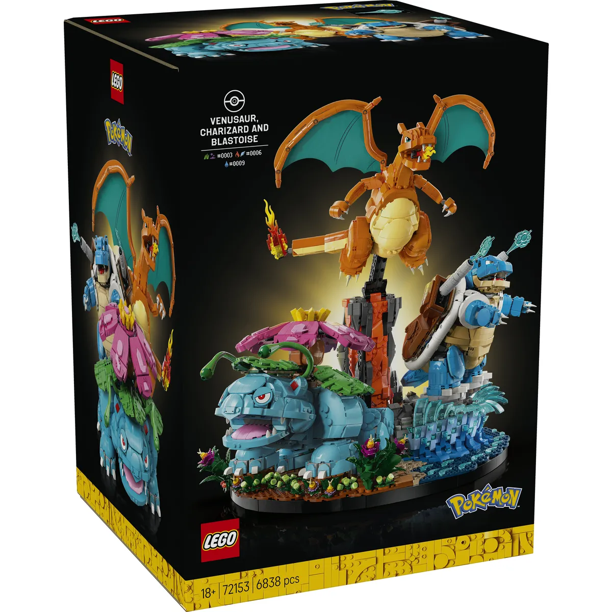 LEGO 72153 Pokemon Venusaur Charizard Blastoise Glurak Bisaflor Bauset Neu - Image 5