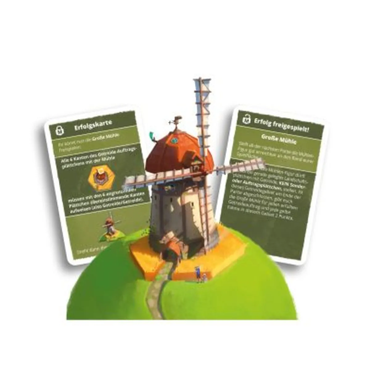 Pegasus Spiele 90023G Dorfromantik Das Brettspiel: Große Mühle [Mini-Erweiterung]
