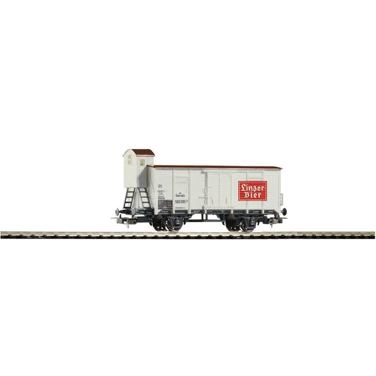 PIKO 54728 H0 Gedeckter Güterwagen Linzer Bier, ÖBB, Ep. III