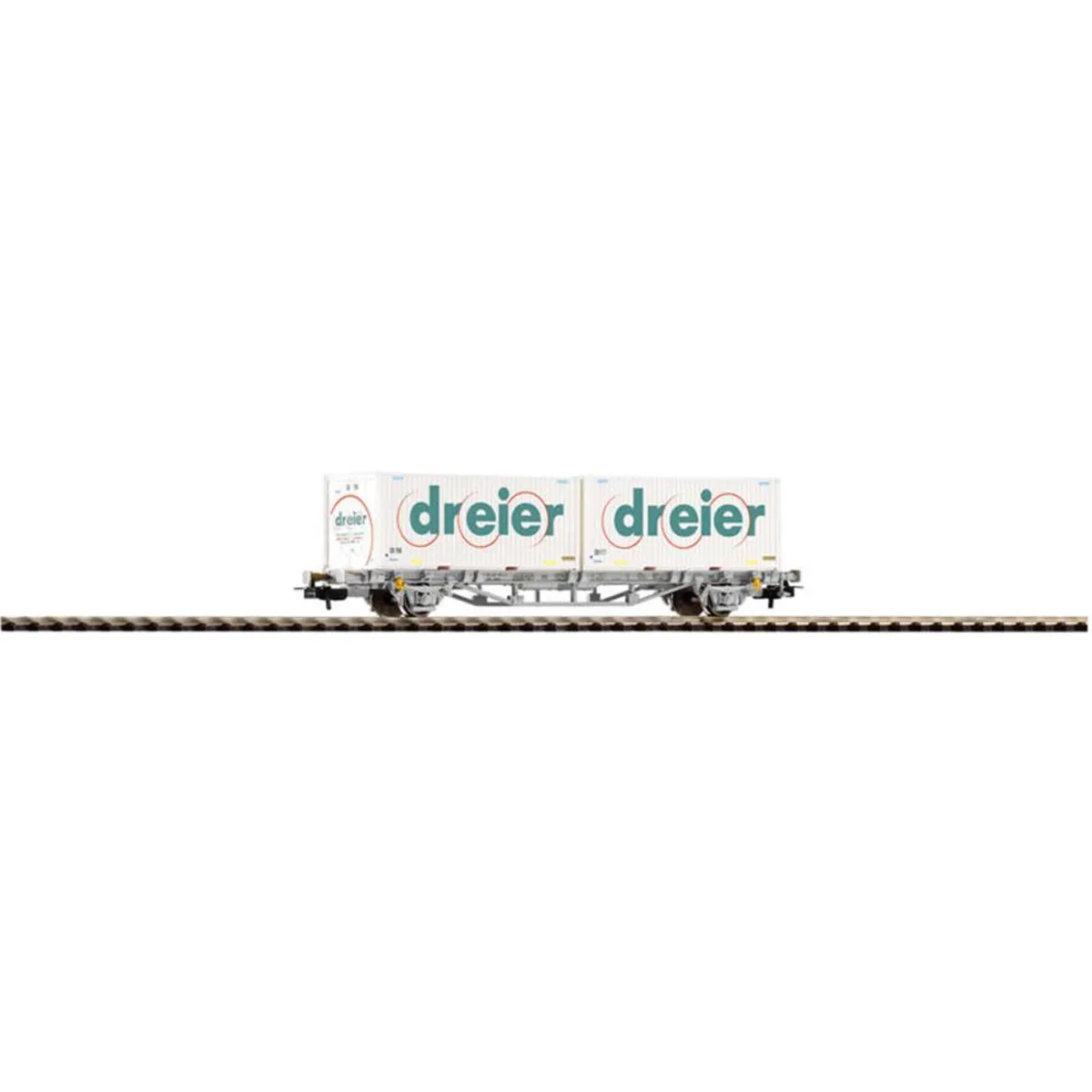 PIKO 57785 H0 Containertragwagen Lgs579 "DREIER", SBB, Ep. VI