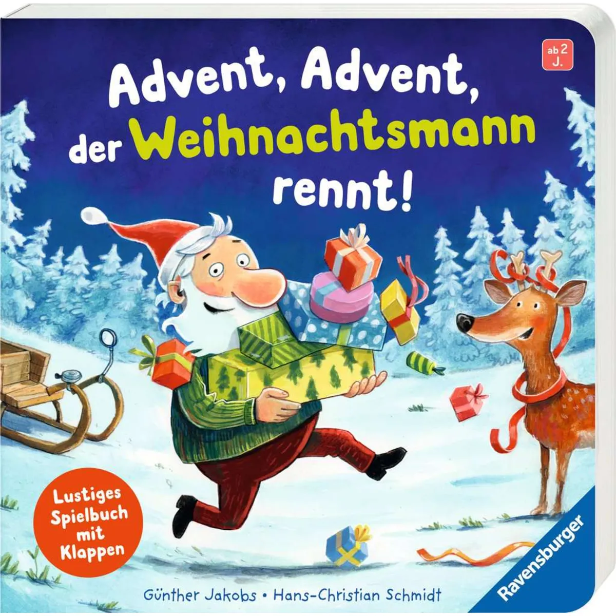 Ravensburger 42121 Advent, Advent, Der Weihnachtsmann Rennt!