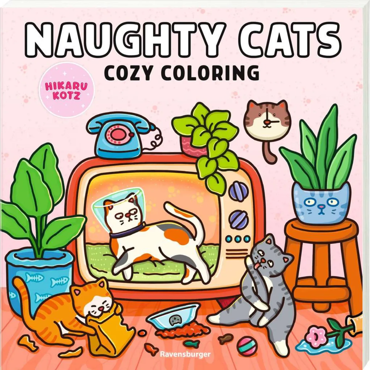 Ravensburger 48135 Cozy Coloring - Naughty Cats - Bild 4