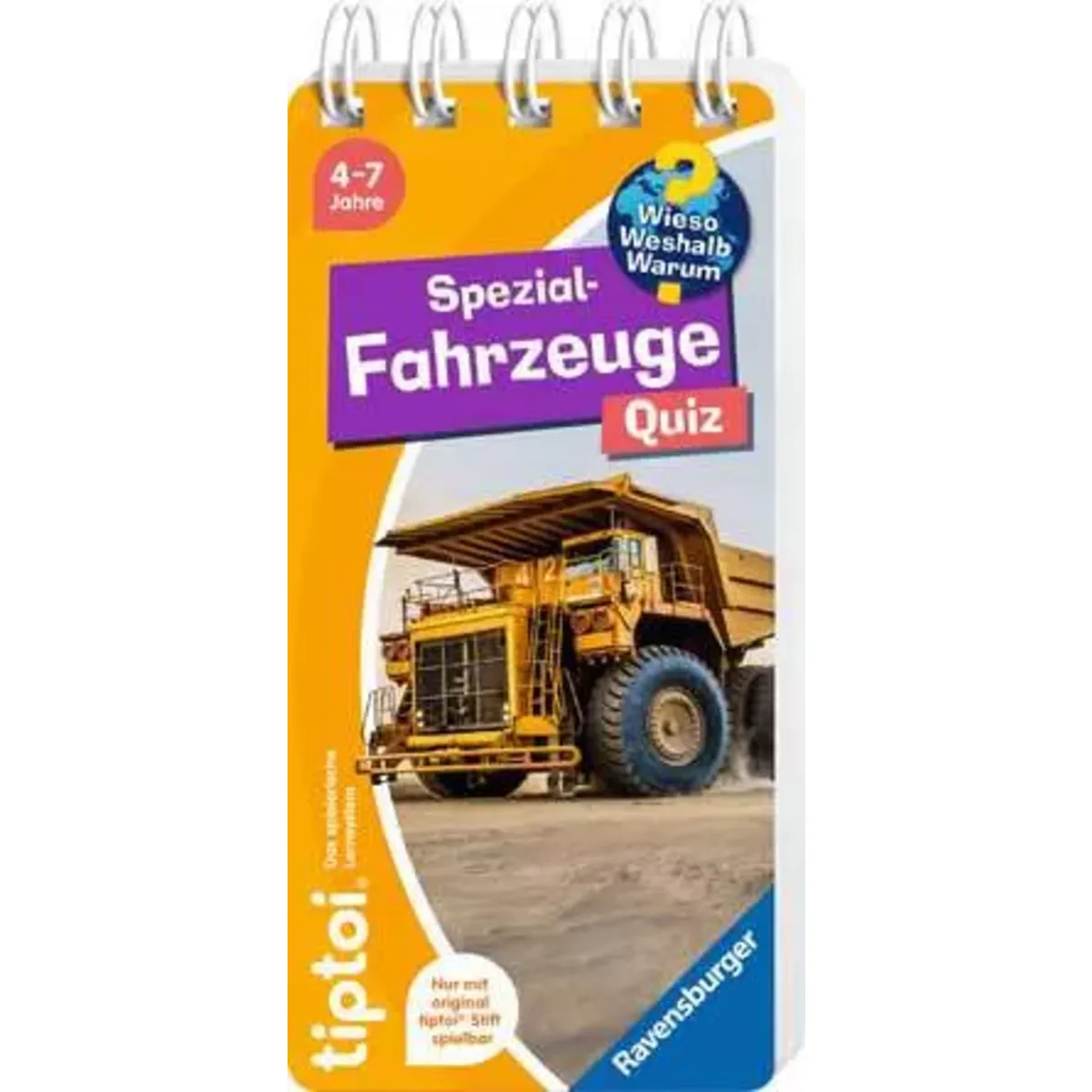Ravensburger 49313 Tiptoi® Wieso? Weshalb? Warum? Quiz - Spezialfahrzeuge