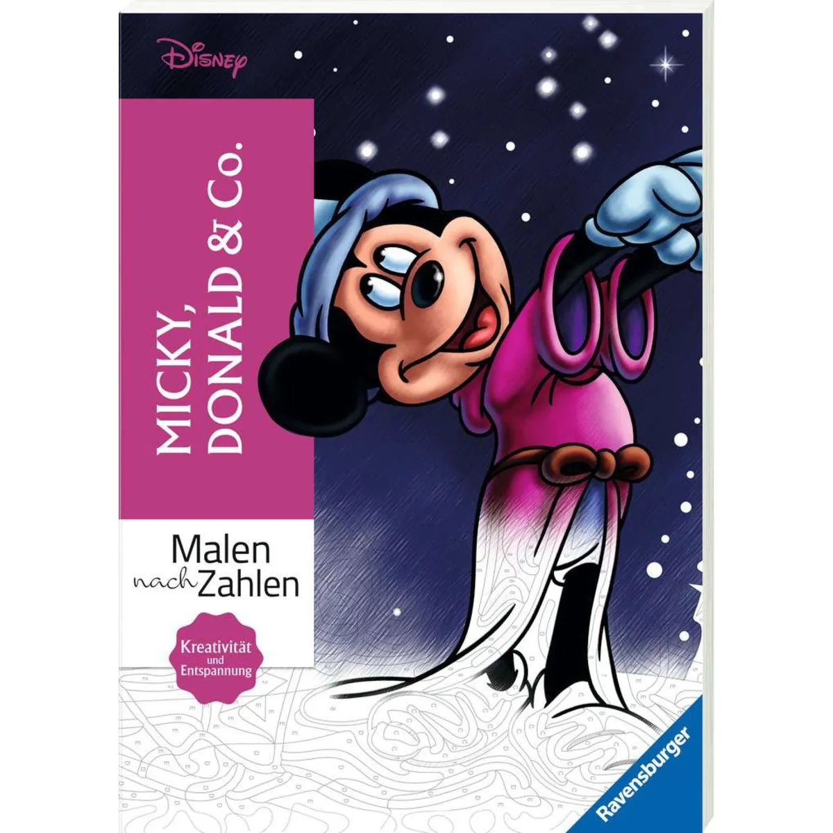 Ravensburger 49834 Disney Malen Nach Zahlen: Micky, Donald & Co.