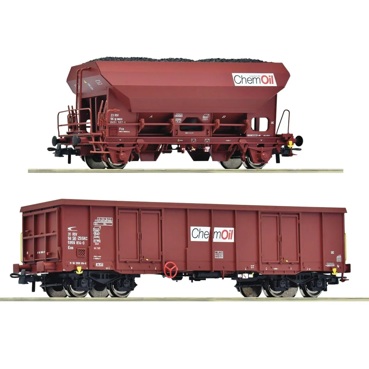 Roco 6600221 H0 2-Tlg. Set: Güterwagen, Chemoil, Ep. Vi