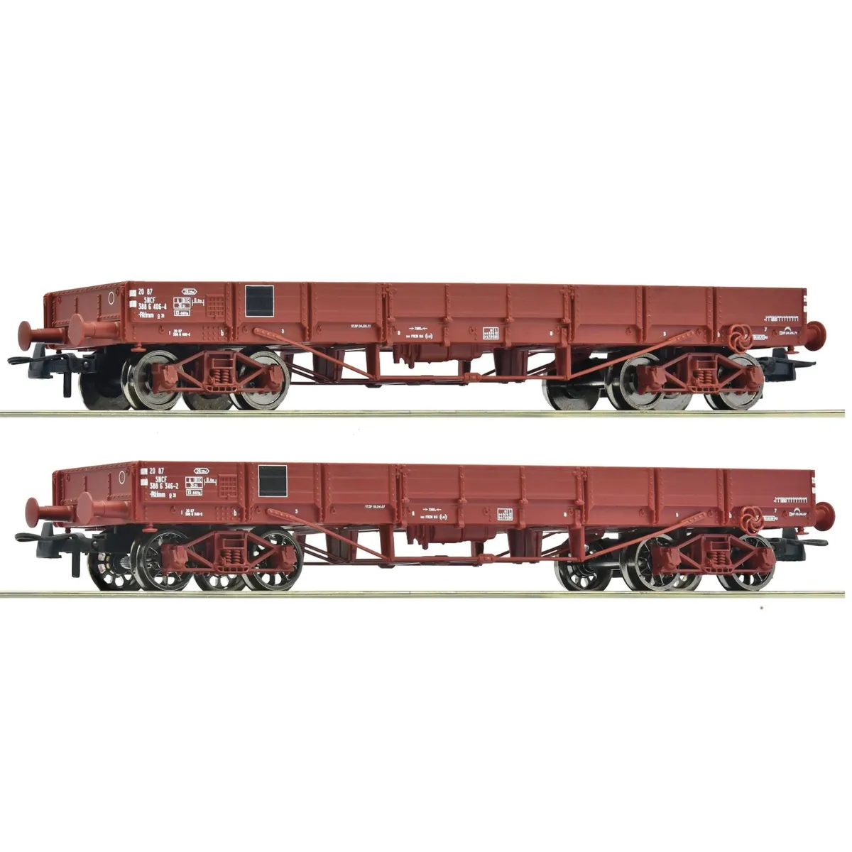 Roco 6600224 H0 2-Tlg. Set: Niederbordwagen Tp, Sncf, Ep. Iii-Iv