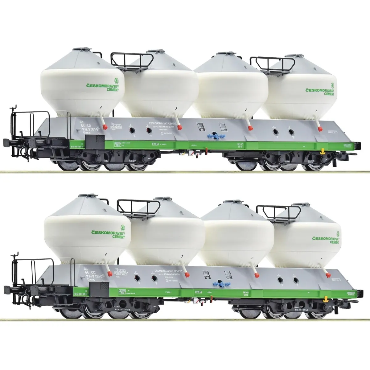 Roco 6600237 H0 2-Tlg. Set: Silowagen Uacs, Cd, Ep. Iv