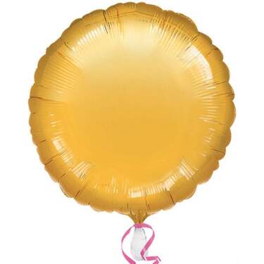 amscan Folienballon Metallic Gold 43 cm