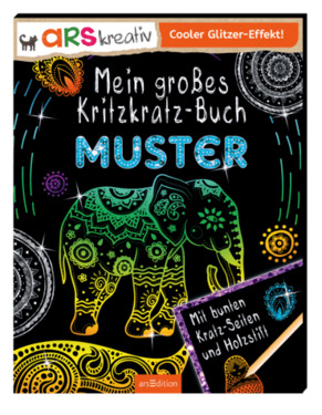 ars Edition ars kreativ Mein großes Kritzkratz Buch Muster