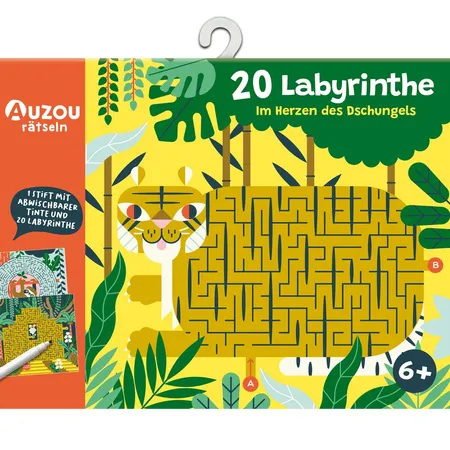 Auzou 20 Labyrinthe im Herzen des Dschungels - 0