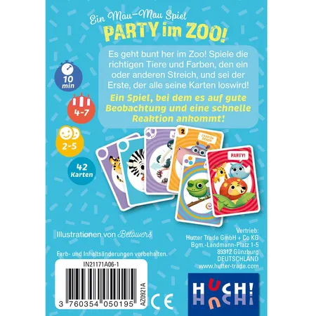 Auzou Party im Zoo - Ein Mau-Mau-Spiel - 1