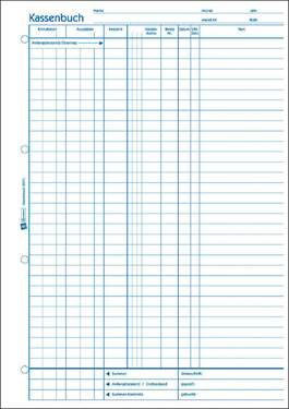 Avery Zweckform 426 Kassenbuch, A4, EDV-gerecht, mit Blaupapier, 100 Blatt - 1