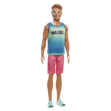 Barbie Ken Fashionistas Puppe im „Malibu“-Tanktop, Vitiligo - 0