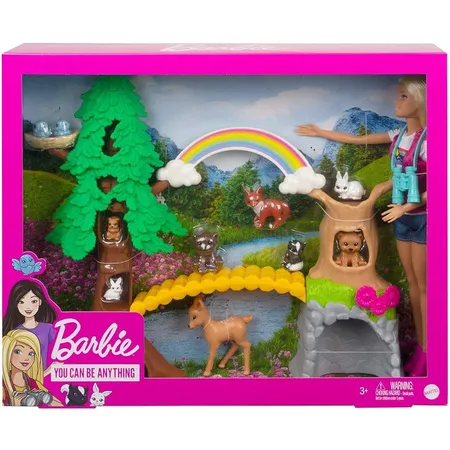 Barbie Waldtier-Forscherin-Spielset mit Puppe und Zubehör - 3