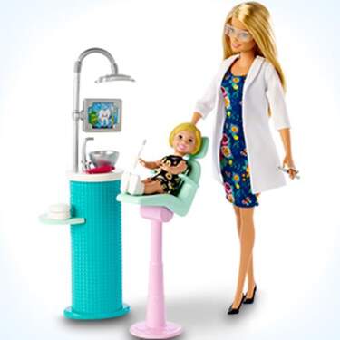 Barbie Zahnärztin Spielset - Mit Patientin & Behandlungsstuhl