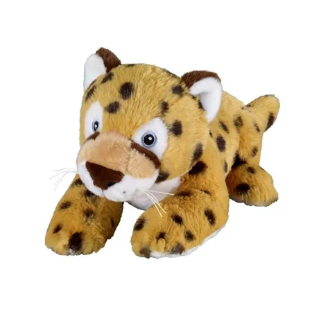 Bauer Leopard liegend: Kuscheltier aus softem Plüsch, 25 cm - 0