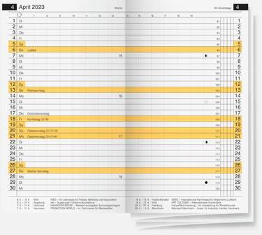 BRUNNEN Monats-Ersatzkalendarium Taschenkalender Modell Miniplaner d 15, 2023 - 0