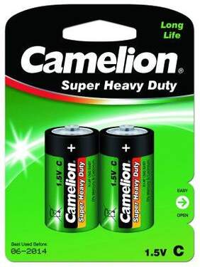Camelion 10000214 Super Heavy Duty Batterie, C, Long Life, 2 Stück - 0