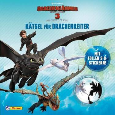 Carlsen Verlag DreamWorks Dragons - Drachenzähmen leicht gemacht 3: Rätsel für Drachenreiter - 0