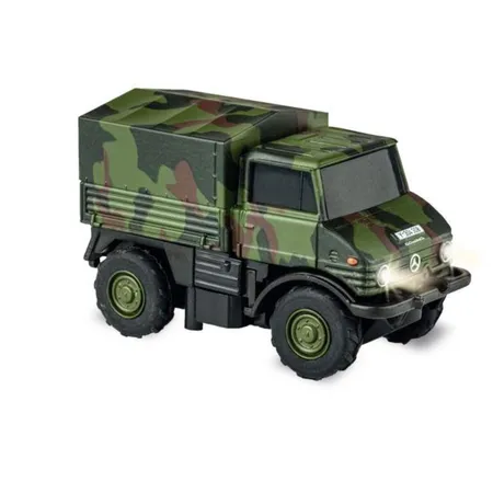 Carson 1:87 Unimog U406 camouflage good NEU OVP