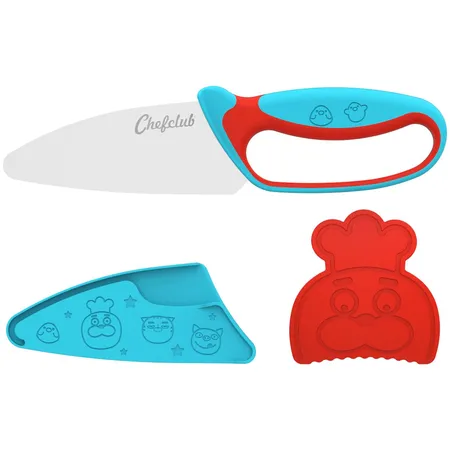 Chefclub Messer für Kinder Blau & Rot - 1